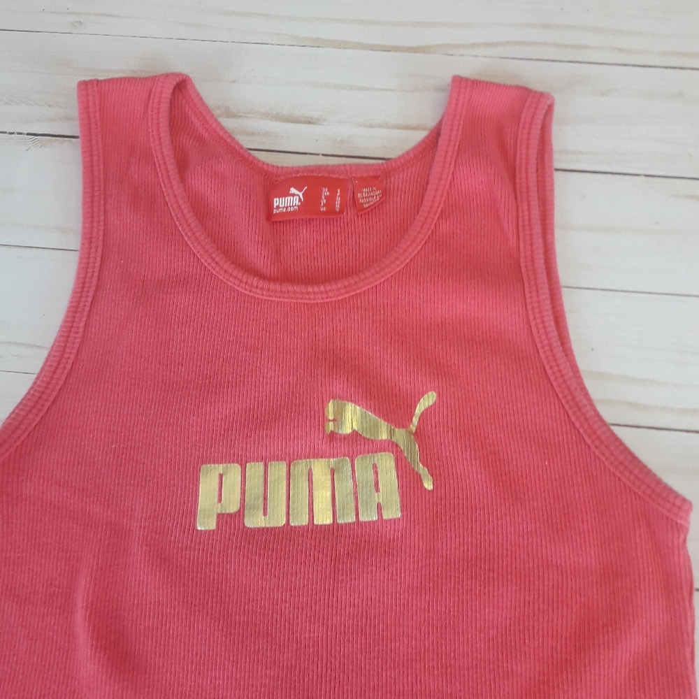 🚨🚨🚨SOLD🚨🚨🚨Pink Puma Tank Top - Picture 2 of 4